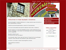 Tablet Screenshot of hotel-neustadt.com